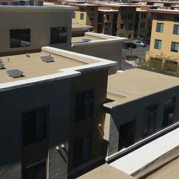 flat roof area of a building